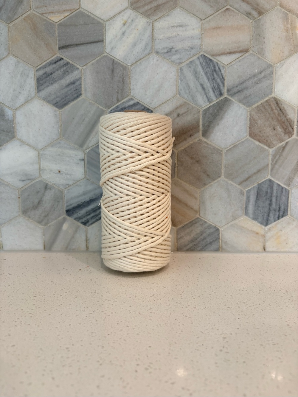 3MM Natural Organic Cotton Macramé Cord Spool - Cream